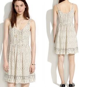 Madewell Sun Isle Moroccan Print Dress